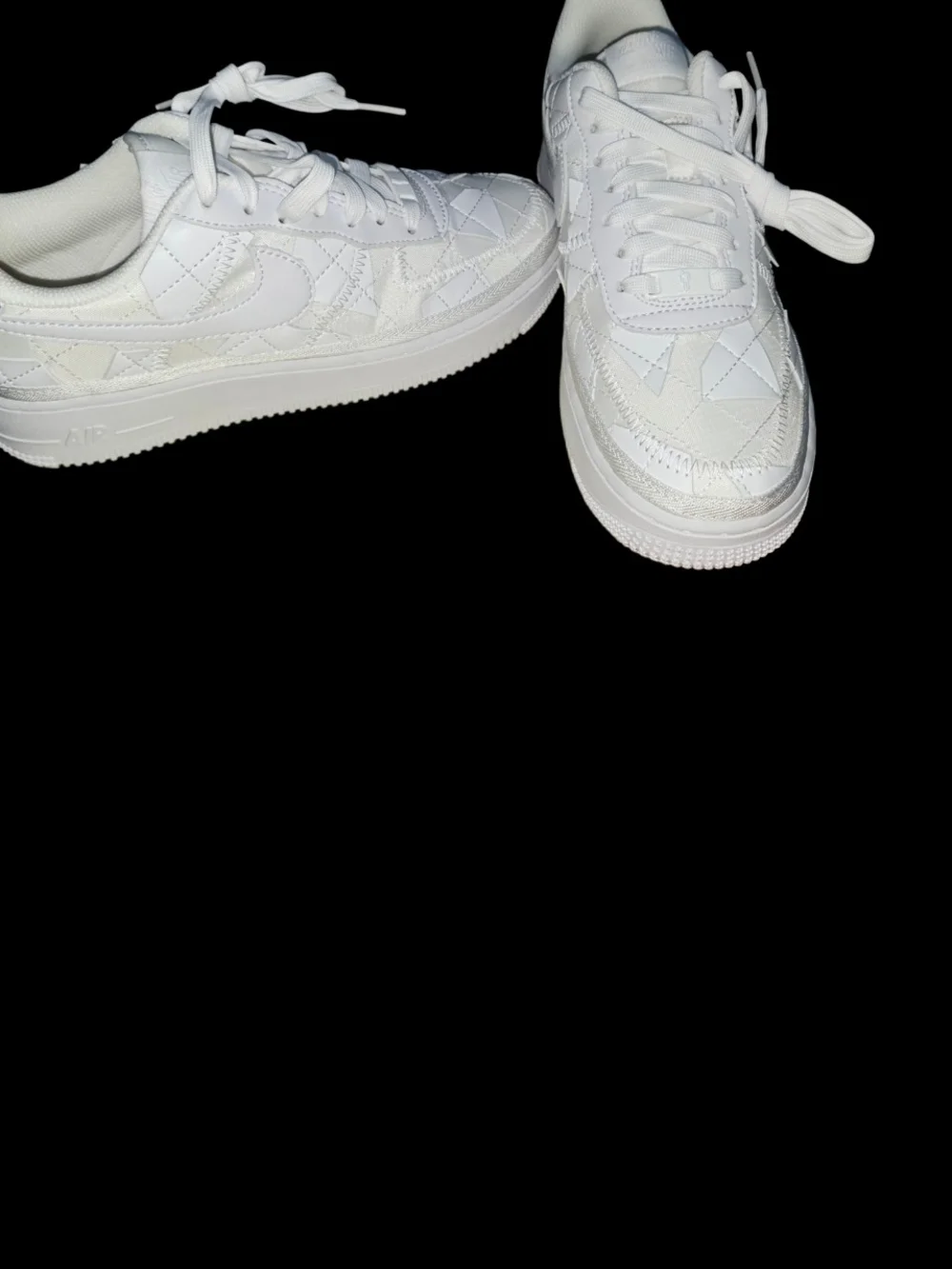 Nike Design By Billie Elish All-White Quilted Sneakers - Classic Swoosh Design
